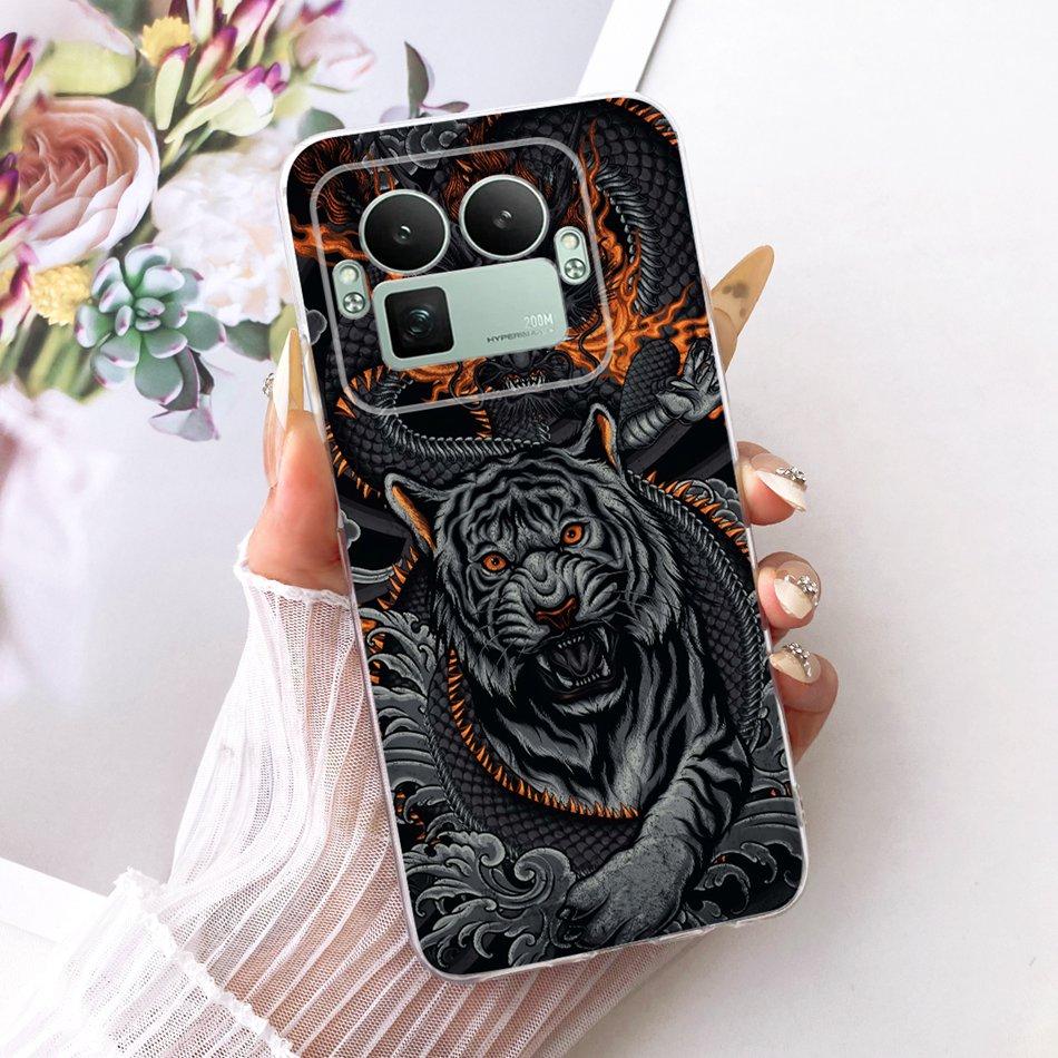 For Realme GT 8 Pro 2025 Cool Dragon Tiger Pattern Phone Case For Realme GT8 GT 8Pro 5G RMX5210 Soft Silicone TPU Cases