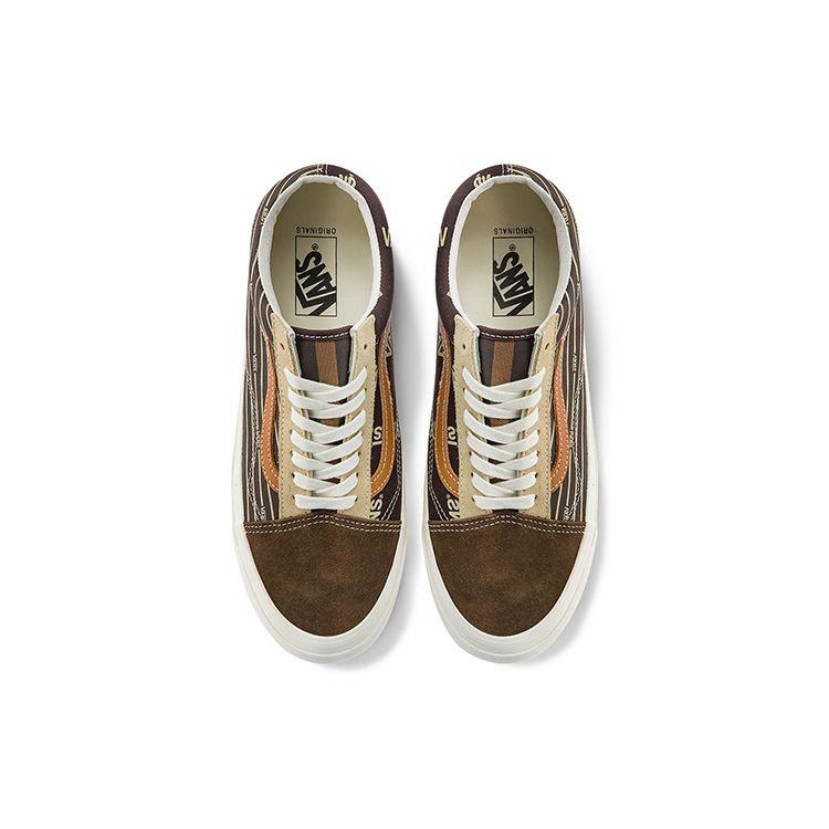 Vans Кеды Old Skool Og Lx Унисекс Круглый Носок Низкие Коричневые VN0A4P3X2T3