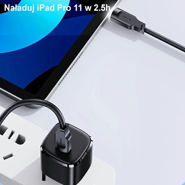 Usams Kabel Usb-C Na Usb-C 100W 1,2Mport Display Fast Charging Lithe Series Biały/White Sj567Usb02 (Us-Sj567)