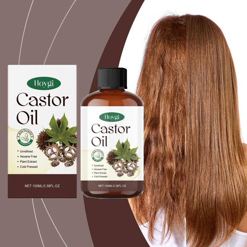 100ML Organic Castor Oil for Hair Moisturizing Natural Brow Lash Growth and Nourishing Body Massage Oil