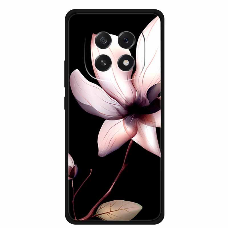 For Oppo A5 5G Phone Case 3D Relief Emboss Flowers Back Cover Black TPU Silicone Soft Case For Oppo A 5 PKQ110 Cases 6.7" Fundas