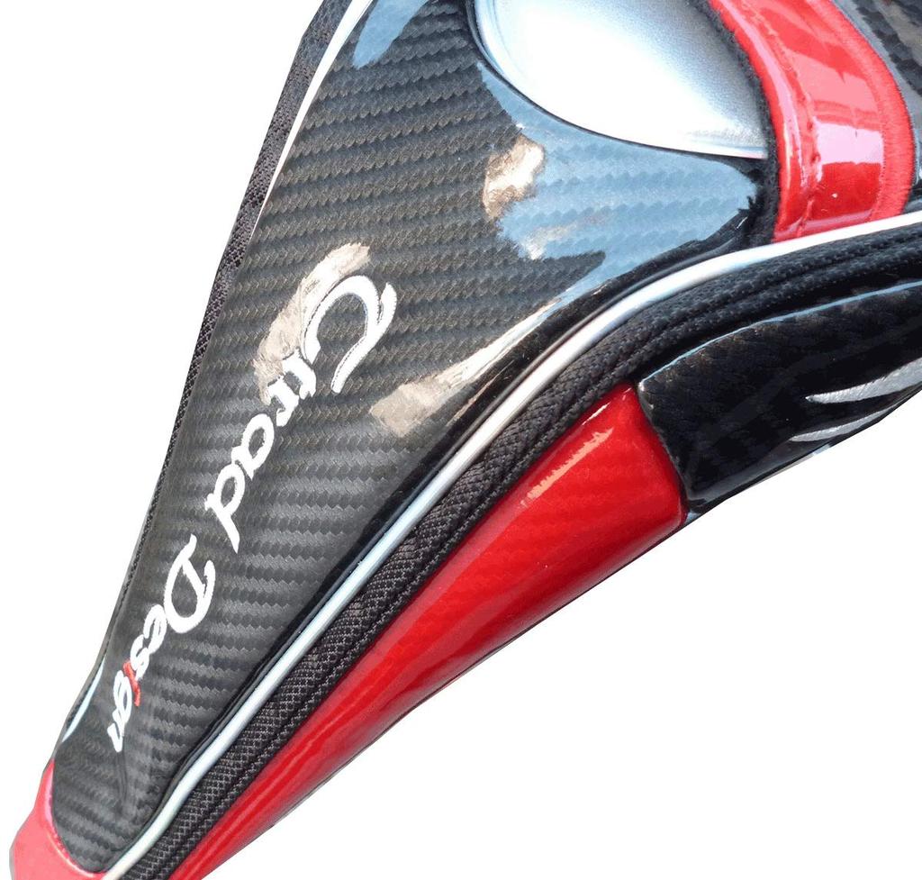 Magnetic Skull Golf Headcover for Drivers (460cc) (Black/Red)