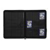 Pokemon Center Soda Pop Zip Binder TCG Card Holder 360 Cards 20 Pages Pikachu Eevee Retro Design Dark Blue PU Nylon
