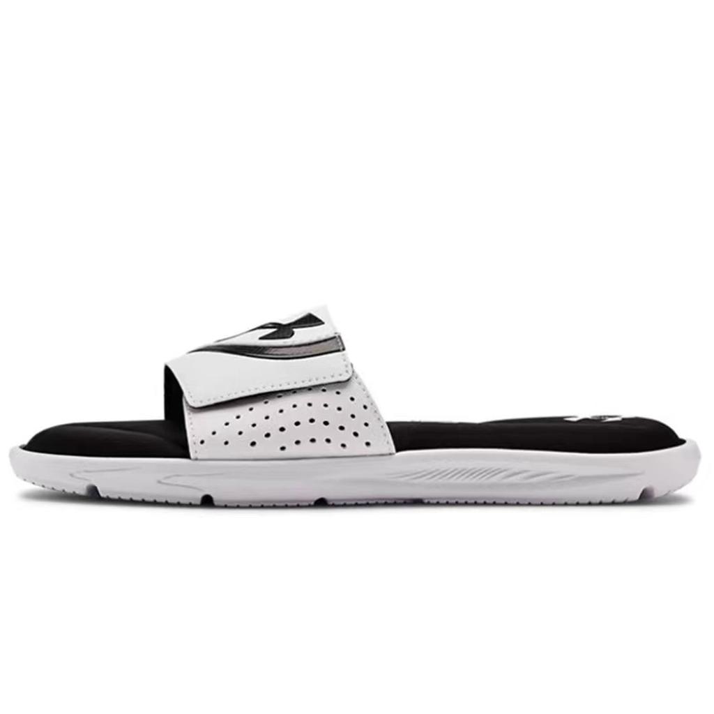 Under Armour Ignite Противоскользящие Износостойкие Шлепанцы Мужские Черный Серебристый 3022711-100(Команда285-)