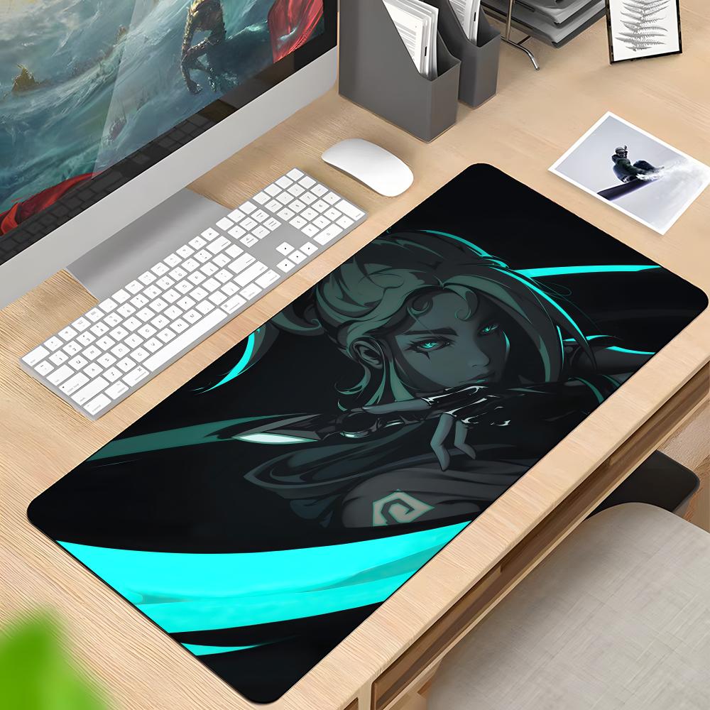 V-Valorant Gaming Mouse Pad Rubber Antislip Keyboard Pad 40x90cm Mousepad Gaming Accessories XXL Office Computer Mat