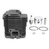 Dark Grey Cylinder Piston Kit Metal Piston Gaskets Kit for KAWASAKI KBH48A HA048J-AS50 TH48