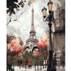 Frame Painting By Numbers Tower Street Landscape Acrylic Paint On Canvas For Adults Home Wall Art Decors 40x50cm