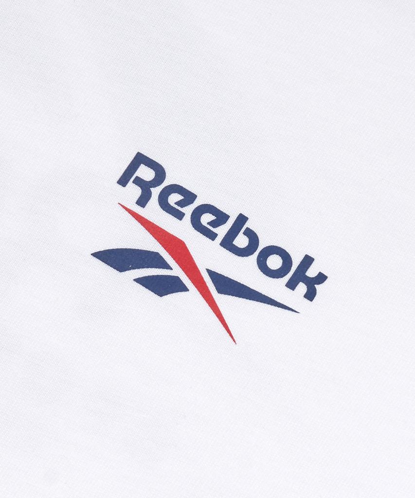 Reebok Большая Векторная Футболка со Слоганом - Белая