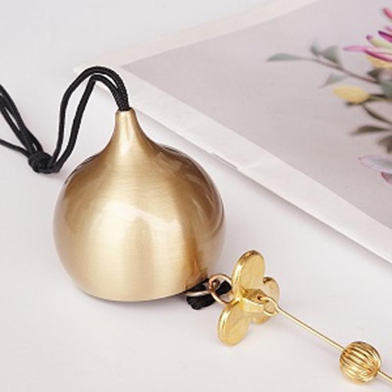 Retro Water Droplet Bell Copper Wind Chip Pendant Garden Corridor Hanging Wind Chime Creative Home Jewelry Decor