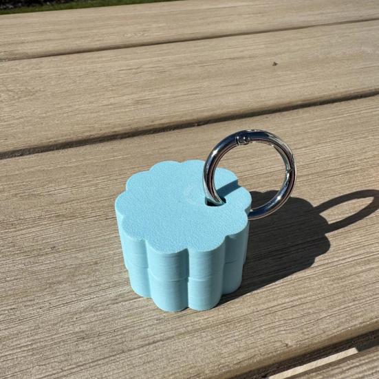 Брелок для таблеток, водонепроницаемый компактный мини-держатель, легкий контейнер с кольцом для ключей, напечатанный на 3D-принтере, небольшой органайзер для таблеток