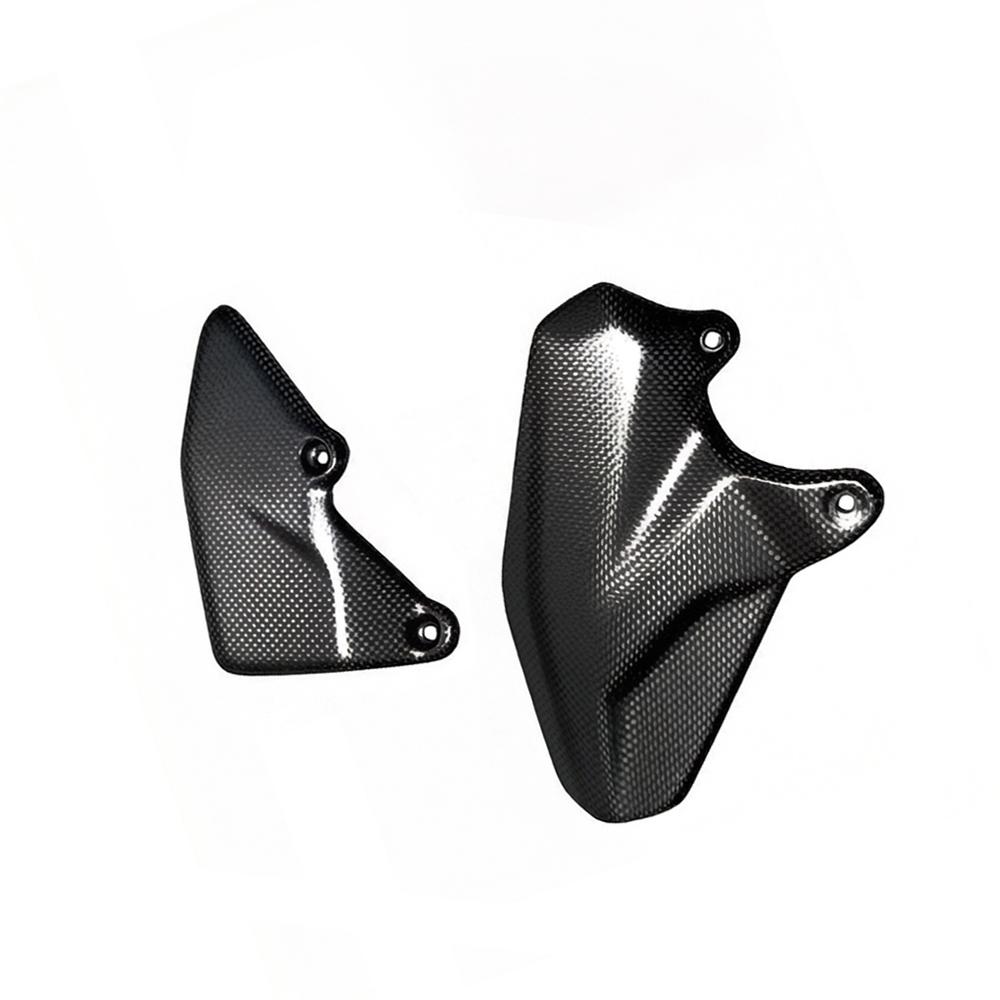 For DUCATI Multistrada V4 V4S Pikes Peak 2021-2023 2024 Carbon Fiber Heel Guards Protector Foot Plates Motorcycle Fairing Kits