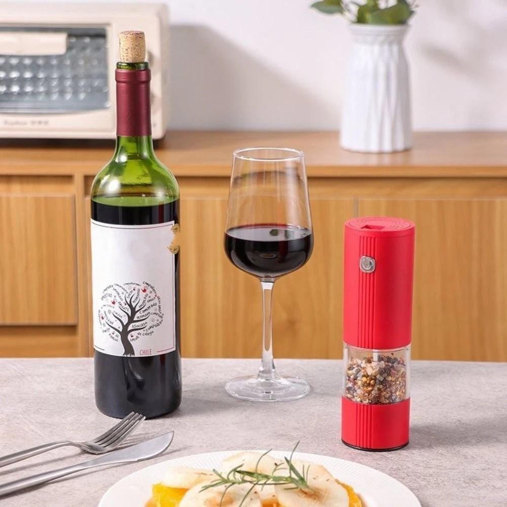 Adjustable Coarseness Electric Salt Grinder Sturdy Grinding Core Large Capacity Pepper Grinder Automatic Working Mode