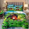 Постельное белье с 3D-печатью Набор одеяла Angry Birds Три или четыре предмета Мультяшный Детский
