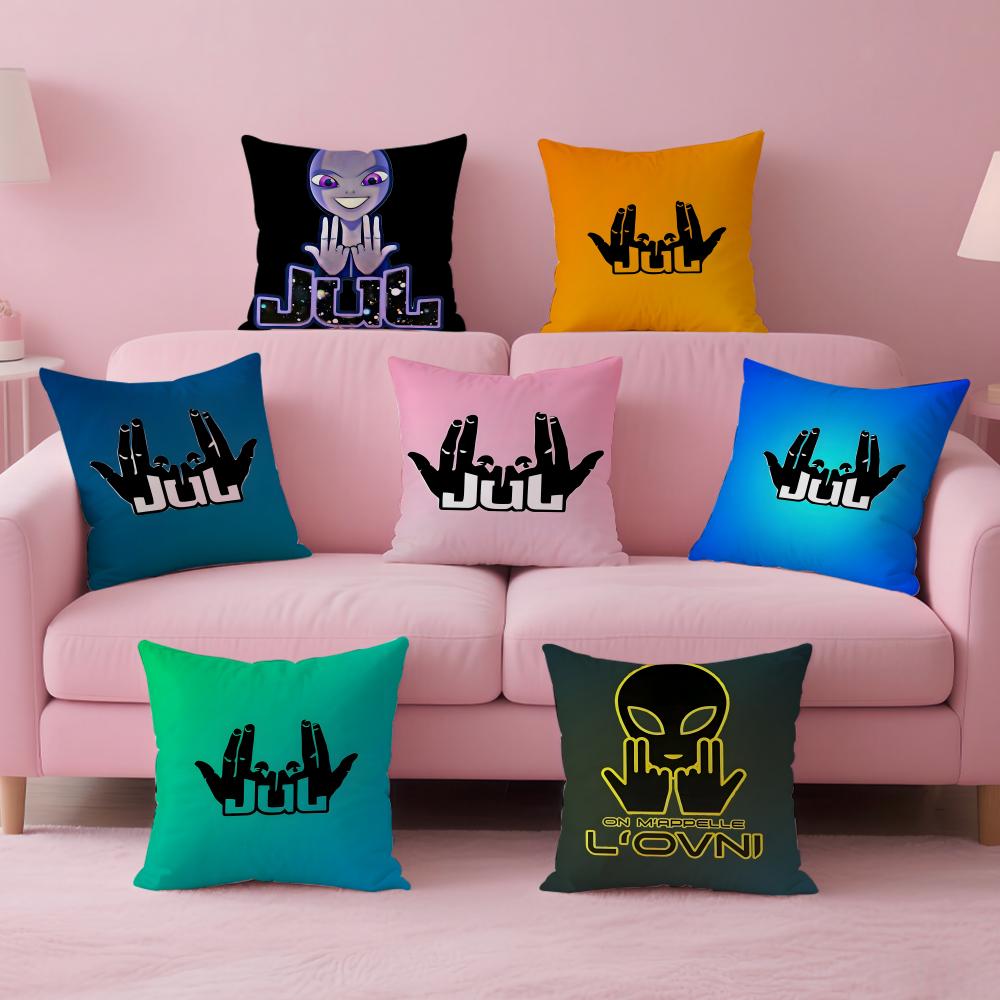 JUL rapper Cushion Cover Pillow Case Soft Friendly Fabric Concealed Zipper