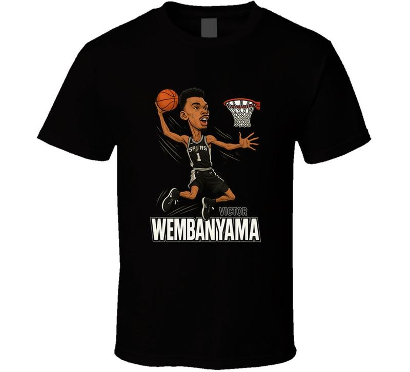 Victor Wembanyama vintage retro caricature tee Unisex T-Shirt