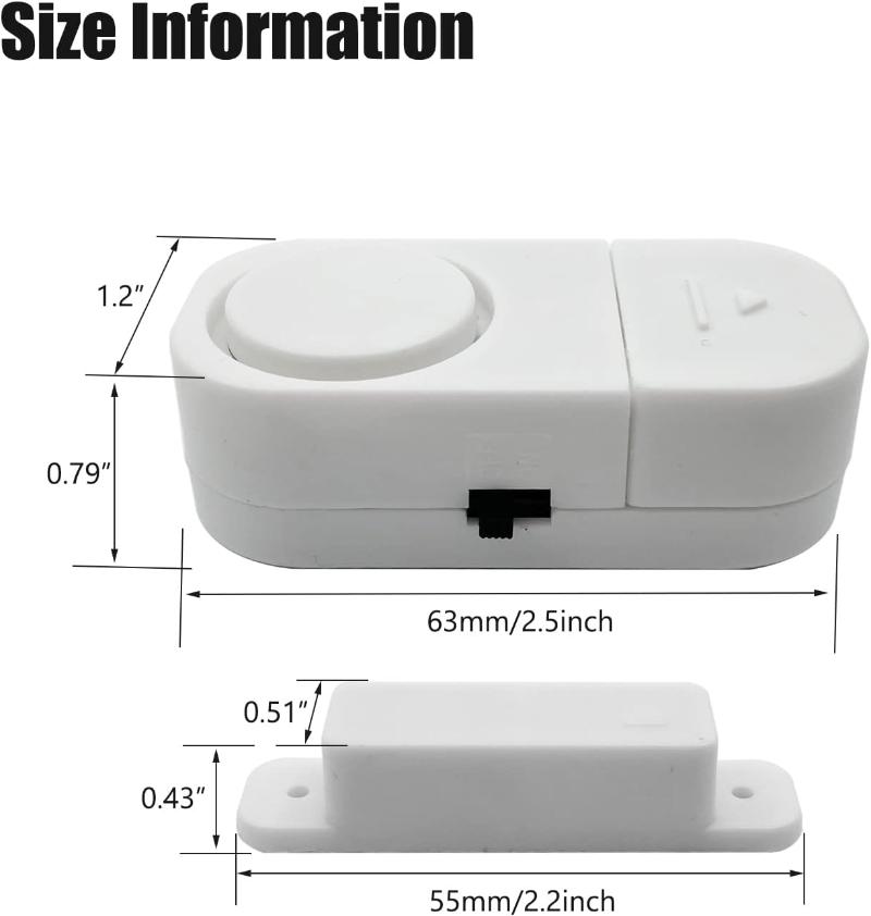 1Pcs Magnetic Sensors Independent Wireless Home Window Door Entry Burglar Security Alarm System