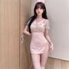 Sex Lingerie Pink Cute Nurse Uniform Hip Wrap Sexy Cos Cosplay Pure Desire Free Suit