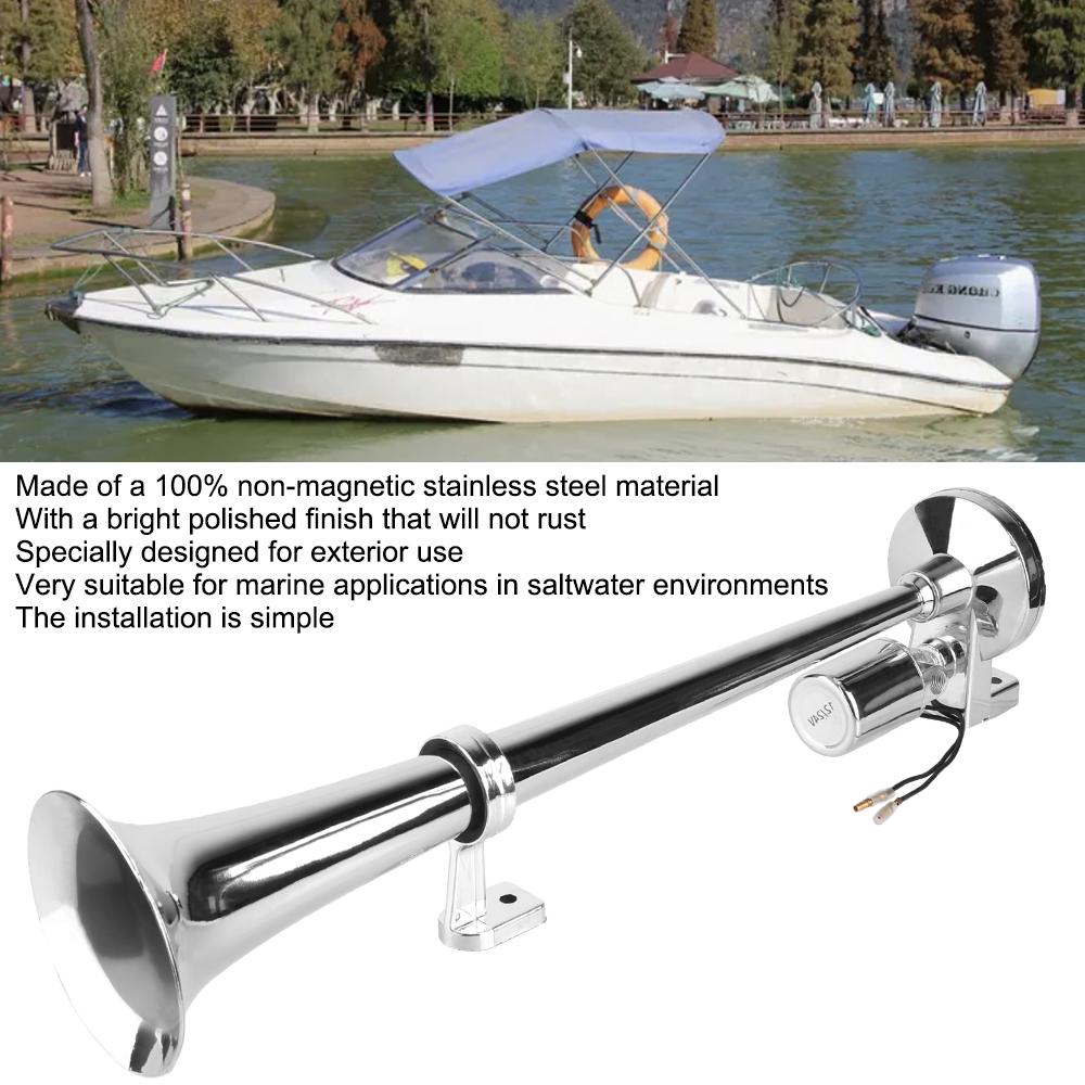 12 В 24 В автомобильный воздушный гудок для корабля, однотрубный газовый гудок, автомобильный воздушный гудок, комплект автомобильных труб с проводами и реле для лодки, грузовика, внедорожника, водонепроницаемые автозапчасти, супер громкий