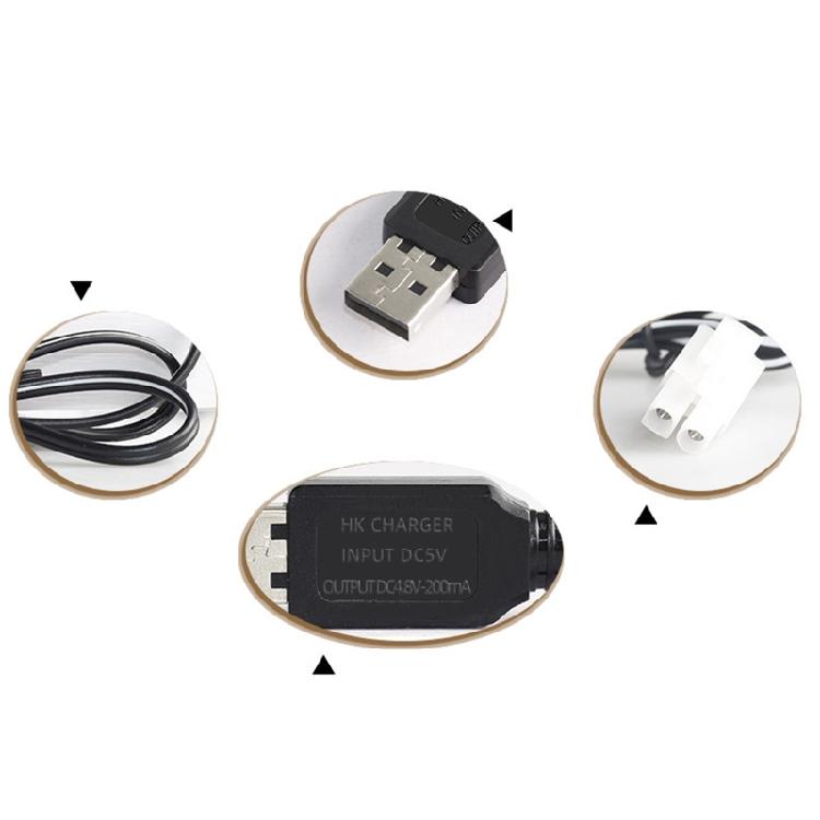 Зарядные устройства USB для аккумуляторов NiMh/NiCd 4,8 В 200 мА с разъемом KET-2P и USB-кабелем