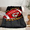 Kansas City Chiefs Pattern Portable Blanket/Soft Blanket Bedding Blanket Suitable for Travel Camping Living Rooms Offices Sofas Fan Gifts