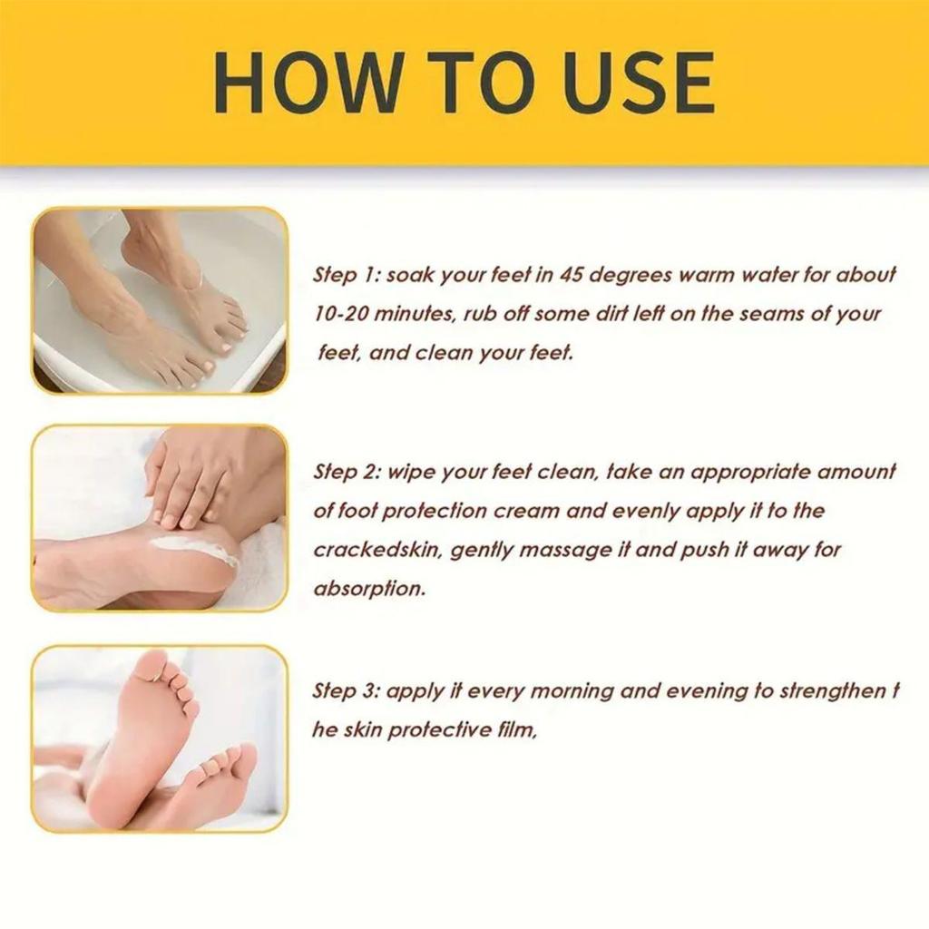 Moisturizing Foot Cream, Suitable for Extremely Dry, Cracked, and Rough Skin, Deep Moisturizing and Nourishing Skin Moisturizer