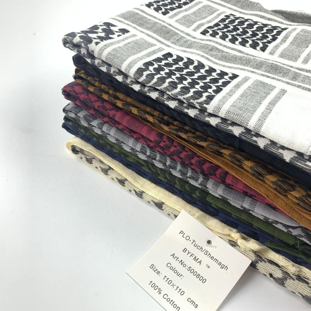 All-Cotton Camouflage Jacquard Arab Headscarf and Shawl