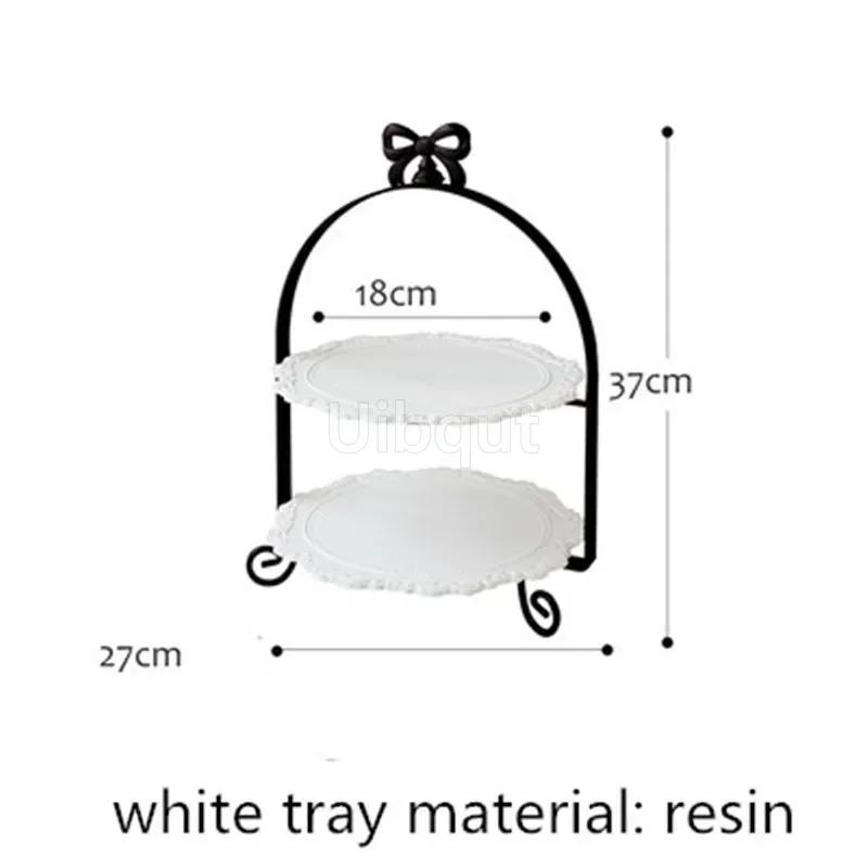 Белая подставка для десертного стола, украшение для свадьбы, двухслойная подставка для торта, золотая тарелка для украшения кондитерских изделий, 3 слоя