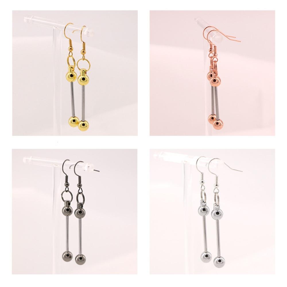 Длинные серьги-пусеты с бусинами, эстетичные серьги-подвески, модные серьги-конструкторы DIY, для вечеринки