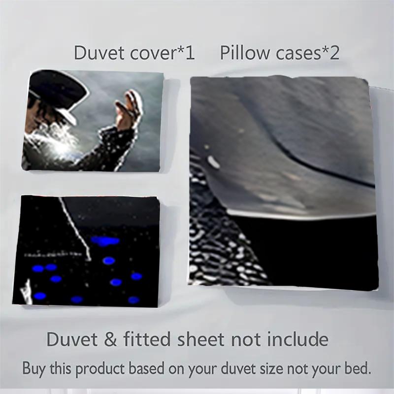 3Pcs Moonwalk Performance Bedding Sets For All Sizes New 3D Printed Bed Cover Comforter Duvet Cover Pillowcase Bedroom Decoration