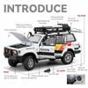 1/24 TOYOTA Land Cruiser LC80 внедорожник литой миниатюрный автомобиль металлический масштаб модель автомобиля звук и свет детская игрушечная коллекционная машина