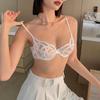 TERMEZY New Thin Lace Underwear Women Bralette Push Up Brassiere Sexy Hollow Out Bra Set French Lingerie Female Bra and Panty Set