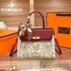 W. D. POLO Gifts Embroidery for Newly Married Mom Red Wedding Bag Gifts for Mother-in-law Handbag Crossbody Women's Bag