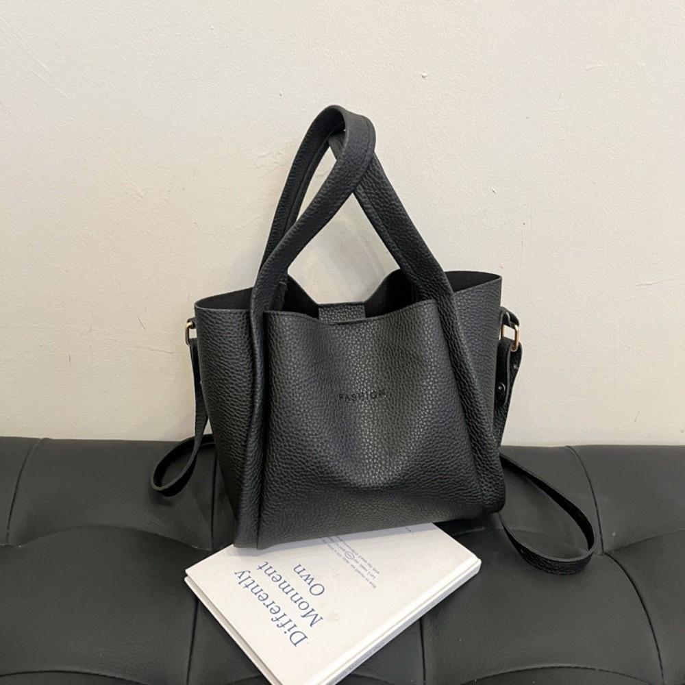 Korean Style Female Shoulder Bag Large Capacity Crossbody Totes Leather Top-handle Bags Daily