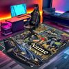 Custom Name Personalized Batman Print Carpet, Versatile Home Decor Rug, for Playroom, Apartment, Balcony, Entryway, Hallway Gift