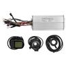 Electric Bike Motor Sine Wave Controller 30A with LCD5 Display Panel Electric Bike Motor Kit for
