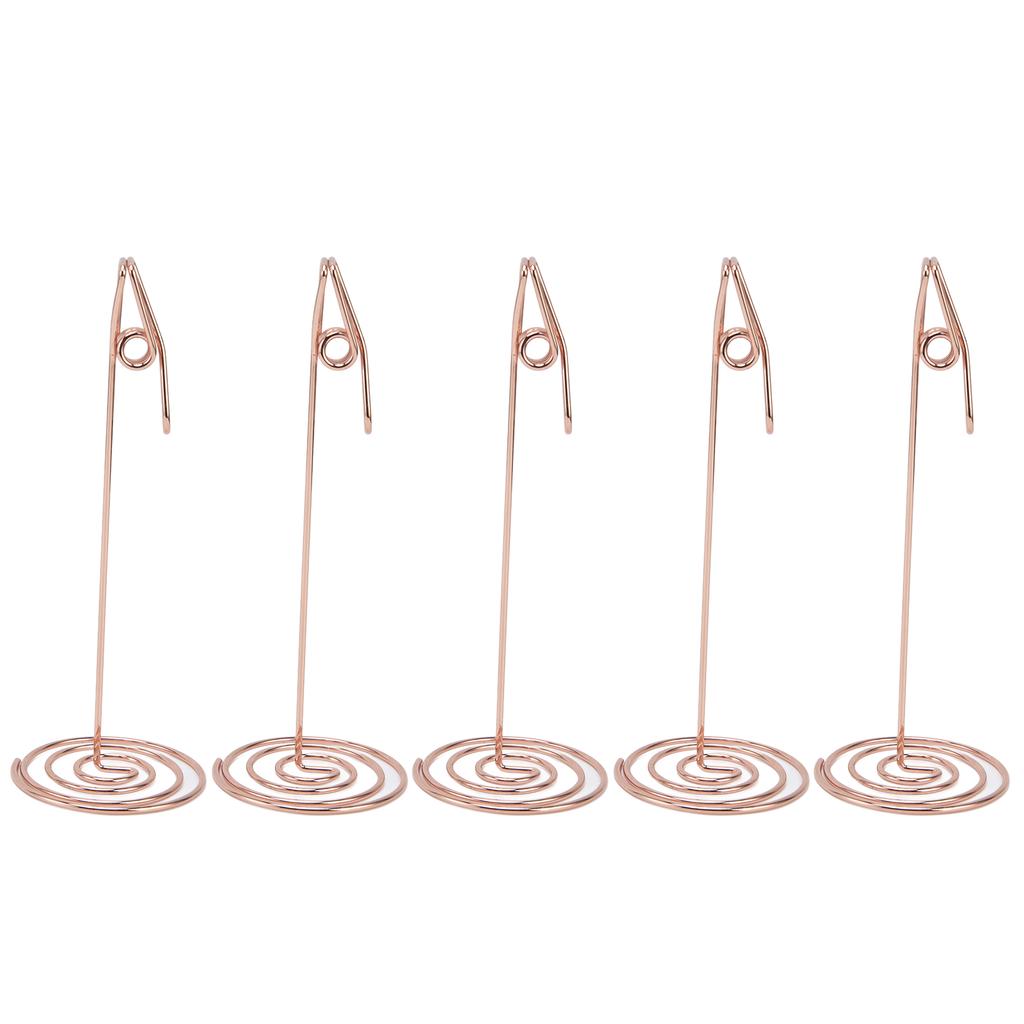 5 шт. держатель для карточек золото уникальный дизайн металл анти окисление многоцелевой стол нумб