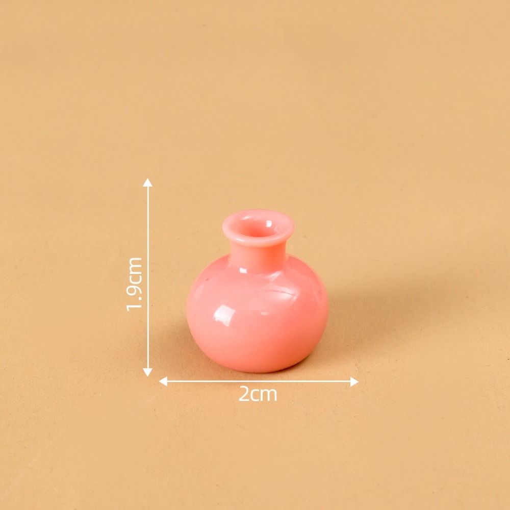 DIY Украшение Ваза Имитация Цвет Миниатюрные Фигурки Милая Маленькая Ваза