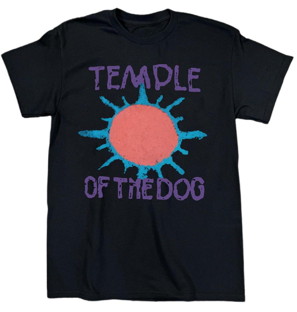 Футболка черная из плотного хлопка группы Temple of the Dog, все размеры JU471