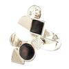 [Q8790] - Designer Ring 'Acapulco' Silver Mother-of-pearl - 28x23 M