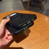 Чехол в стиле карбона для iPhone 17 Pro Max Air, сильный магнит, вращение на 360°, скрытая металлическая подставка, крышка