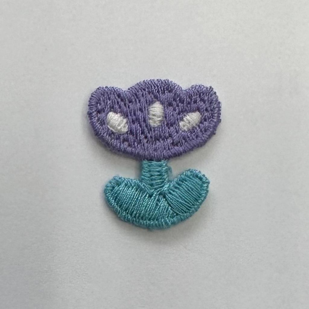 Fresh Little Flower Tulip Embroidery Patch Clothing Accessories Ins Colorful Cute Little Cherry Series Embroidery Cloth