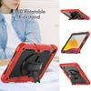 Silicone Full Cover Rotating Strap Case IPad 10th Gen 10.9 Inch Air 4/5 10.2 Color Block Design With Cushion