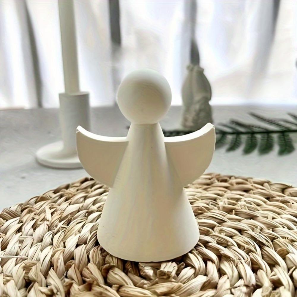 Силиконовая форма «Ангел» для свечей, смолы и бетона: Идеально подходит для создания украшений своими руками и домашнего декора.