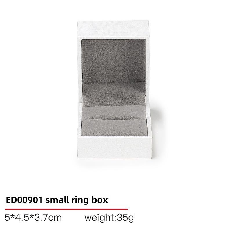 Высококачественная кожаная шкатулка для колец, браслетов и ожерелий