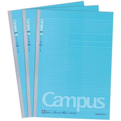 KOKUYO Бланк Campus Note A4, средний, горизонтальная линия с точками, 40 листов x 3 книги SBno-201BTNX3