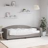 VidaXL Daybed with Mattress Taupe 90x200 Cm Fabric 3197173