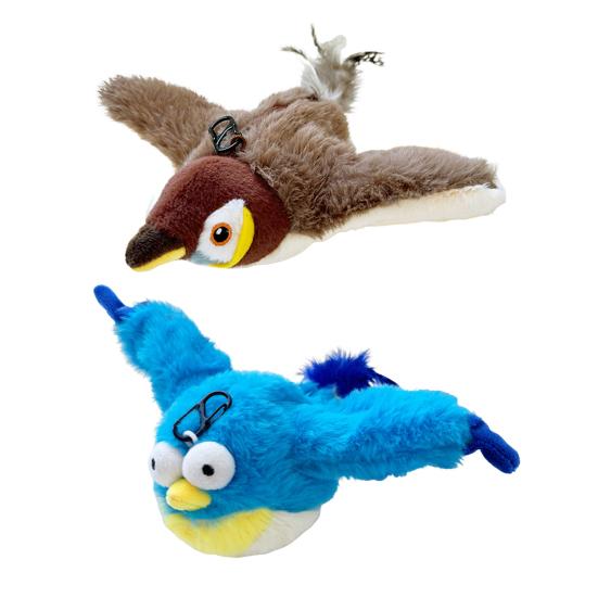 1 шт/2 шт интерактивная щебечущая игрушка для кошек-птиц электрическая симуляция плюшевые животные сенсорная активация