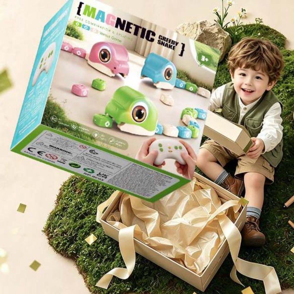 Magnetic Remote Control Car Rechargeable Magnetic RC Car Racing Model RC Snake Car Toy Boys Toy