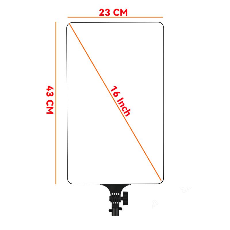 16-дюймовый светодиодный видеосветильник двухцветный 3200-5600K панель освещения для фотосъемки на камере фотостудия заполняющая лампа для Youtube Tiktok