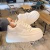 Sponge Cake Thick Sole Height Increasing Shoes for Female Students, Versatile Casual Shoes for Women